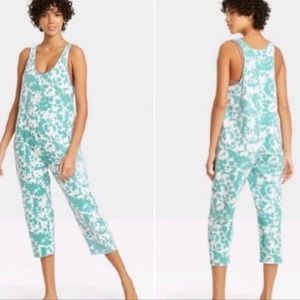 Colsie Tie Dye Fleece Lined Jumpsuit/Overalls